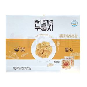 코스트코 온가족 국산쌀 누룽지 미니 식사대용 60gX30